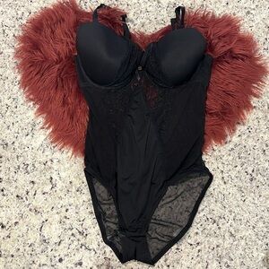 Jessica Simpson Black Lingerie Body Suit (M)